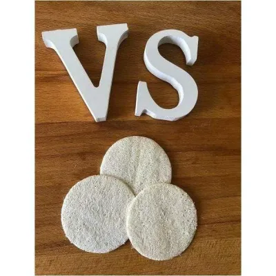 Discos para exfoliación facial de luffa ecológico (6u) Discos para exfoliación facial de luffa ecológico (6u) │ Valentia Soap - 