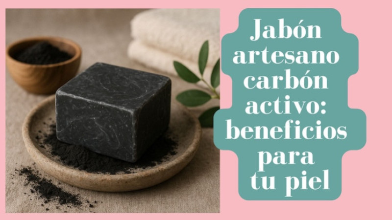 Jabón artesano carbón activo: beneficios para tu piel